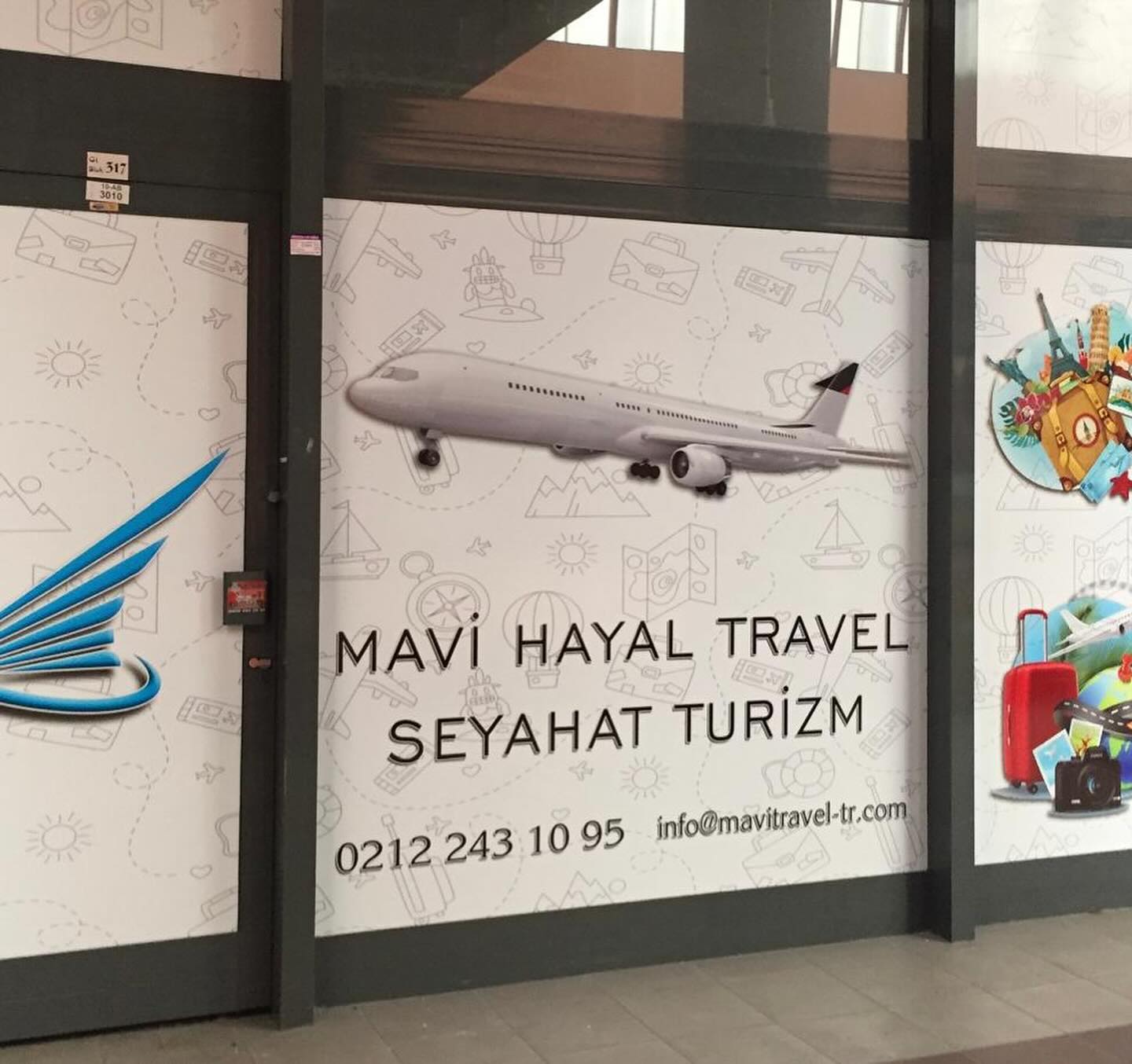 Seyahat acentesi kutu harf